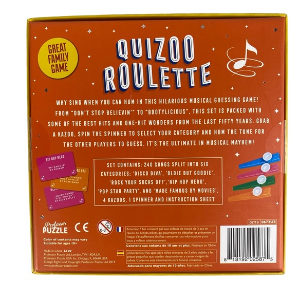 Quizoo Roulette Game Ages 10+ NEW - Picture 3 of 4
